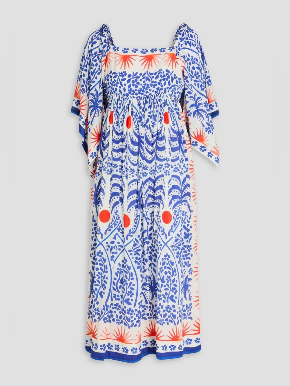 Farm Rio Afternoon Breeze Kaftan Midi Dress size medium RARE Retails $280 - Picture 1 of 8